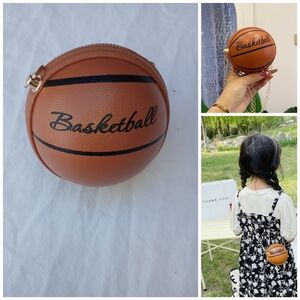 Basketball Crossbody Bag - Brown Casual Party Festival Cosplay Sports Fan Play
